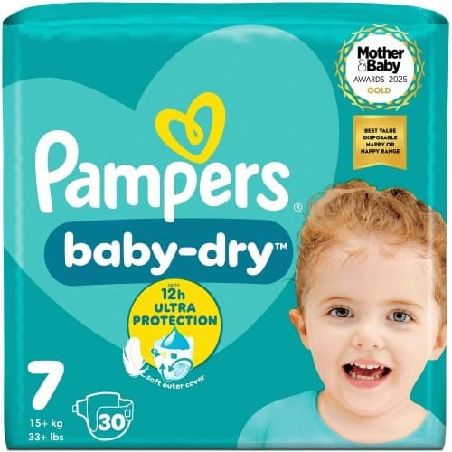 Pampers Baby-Dry Size 7 Nappies (30)