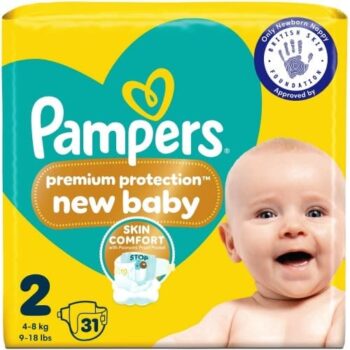 Pampers New Baby Size 2 Carry Pack 31 Nappies 4-8 kg (31)