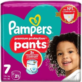 Pampers Premium Protection Nappy Pants Size 7 21 Nappies (21)