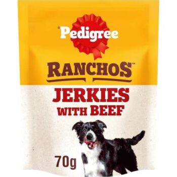 Pedigree Ranchos Jerkies With Beef Dog Treats (70g)