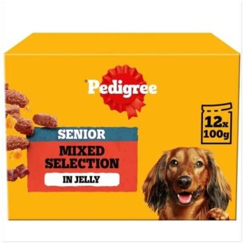 Pedigree Senior Wet Dog Food Pouches Mixed in Jelly Vital Protection 12x100 (12 x 100g)