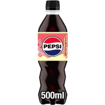 Pepsi Zero Sugar Strawberries And Cream Flavour (500ml)