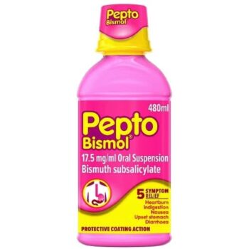 Pepto Bismol For 5 Symptom Stomach Relief (480ml)