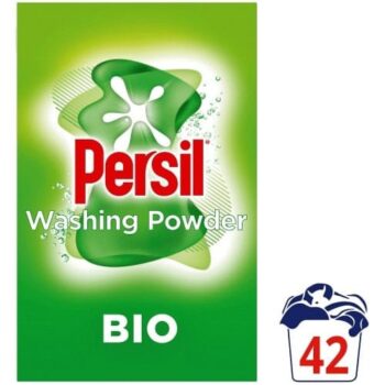 Persil Bio Laundry Detergent Powder 42 Washes 2.1 kg Fabric Cleaning (42w, 2.1kg)