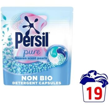 Persil Pure Heaven Scent Non-Bio Laundry Washing Capsules 19Each (19w)