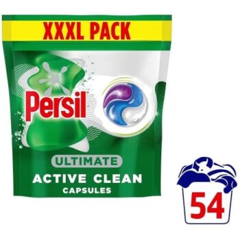 Persil Ultimate Active Clean Laundry Washing Detergent Capsules 54 Washes