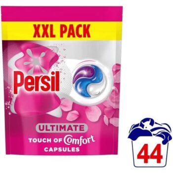Persil Ultimate Touch of Comfort Laundry Washing Detergent Capsules 44 Washes (928g)
