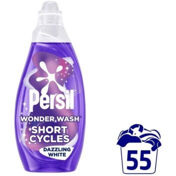Persil Wonder Wash Liquid Detergent Dazzling White 55 Washes (1485ml)