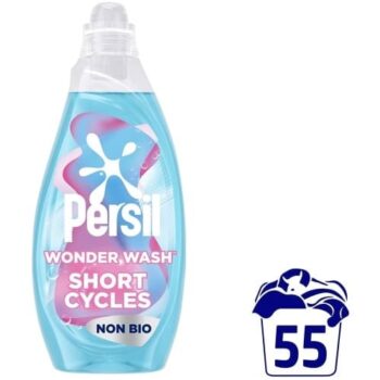 Persil Wonder Wash Liquid Detergent Sensitive Non Bio 55 Washes (1485ml)