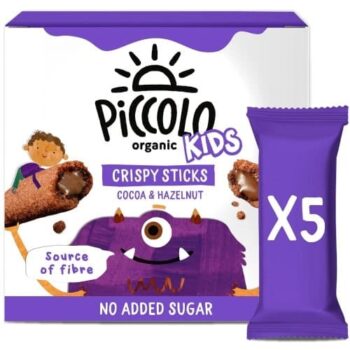 Piccolo Organic Kids Cocoa & Hazelnut Crispy Sticks (5 x 25g)