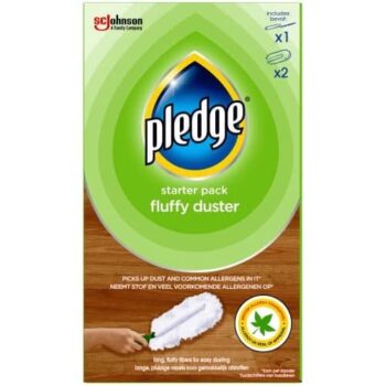 Pledge Dust It Fluffy Duster Starter Kit 1 Handle & 2 Refills