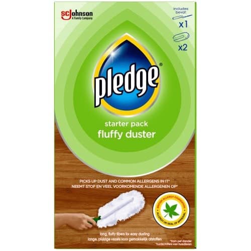 Pledge Dust It Fluffy Duster Starter Kit 1 Handle & 2 Refills