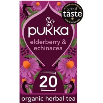 Pukka Organic Elderberry & Echinacea Fruit Tea Sachets (20 x 40g)