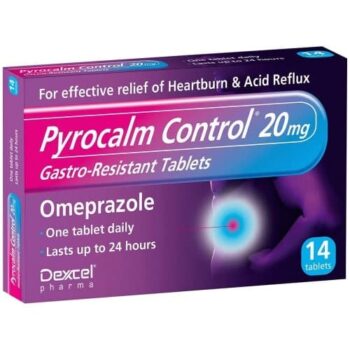 Pyrocalm Control Gastro-Resistant Omeprazole Tablets 14 Tabs (14 x 20mg)