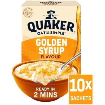 Quaker Oat So Simple Golden Syrup Porridge Sachets x10 (10 x 36g)