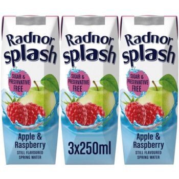 Radnor Splash Apple & Raspberry Flavoured Water (3 x 250ml)