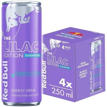 Red Bull Sugar Free Lilac Edition Grapefruit and Blossom (4 x 250ml)