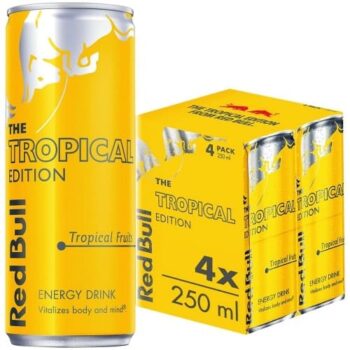 Red Bull The Tropical Edition Energy Drink 4x4x250 (4 x 250ml)