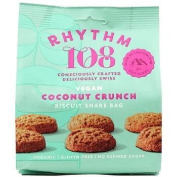 Rhythm 108 Swiss Vegan Coconut Crunch Biscuit Share Bag (135g)