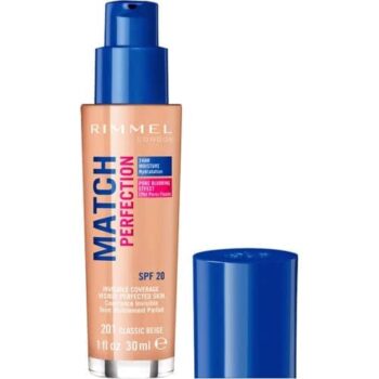 Rimmel Match Perfection Foundation SPF 20 201 Classic Beige (30ml)
