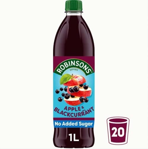 Robinsons Apple & Blackcurrant Squash No Added Sugar (1 Litre)