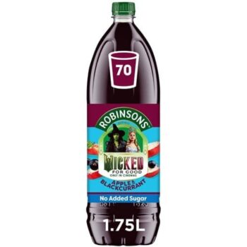 Robinsons Double Strength Apple & Blackcurrant Squash No Added Sugar (1.75 Litre)