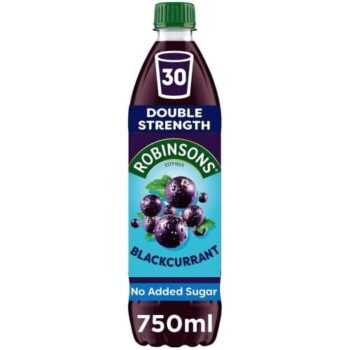 Robinsons Double Strength Blackcurrant Fruit Squash (750ml)