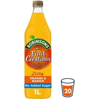 Robinsons Fruit Creations Zesty Orange & Mango Squash (1 Litre)
