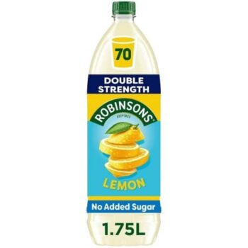 Robinsons No Added Sugar Double Concentrate Lemon Squash (1.75 Litre)
