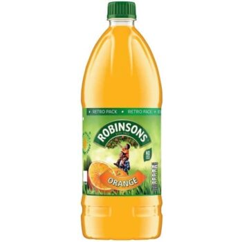 ROBINSONS SINGLE STRENGTH ORANGE NO ADDED SUGAR SQUASH RETRO PACK