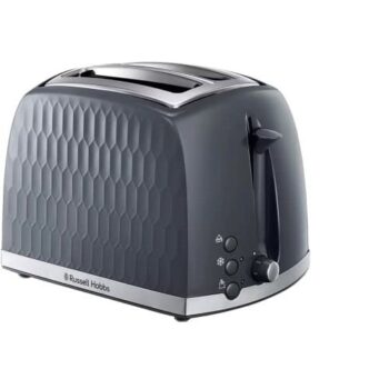 Russell Hobbs Honeycomb Grey 2 Slice Toaster