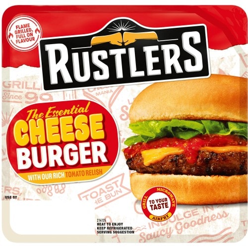 Rustlers The Essential Cheeseburger (166g)
