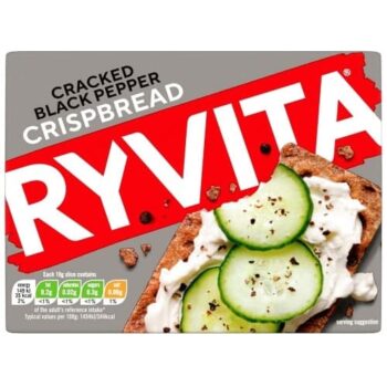 Ryvita Deli Cracked Black Pepper Rye Crispbread (200g)