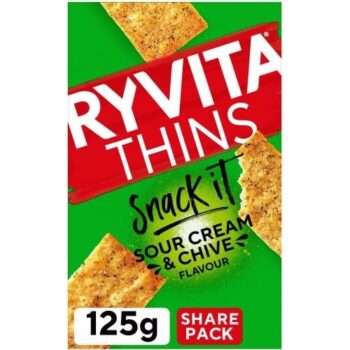 Ryvita Thins Sour Cream & Chive Flavour (125g)