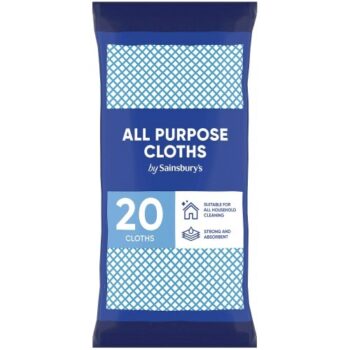 Sainsbury's All Purpose Cloths (20)