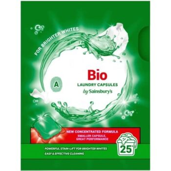Sainsbury's Bio Laundry Capsules 25 Washes