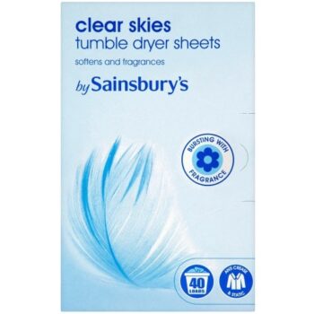 Sainsbury's Clear Skies Tumble Dryer Sheets Loads (40)