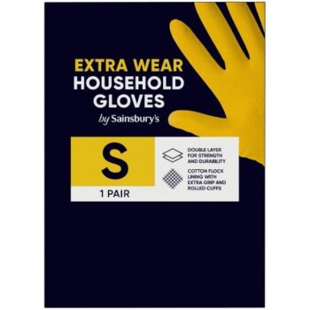 Sainsbury's Extra Wear Household Gloves S 1 Pair