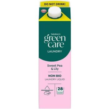 Sainsbury's Greencare Laundry Sweet Pea & Lily Non Bio Laundry Liquid (1 Litre)
