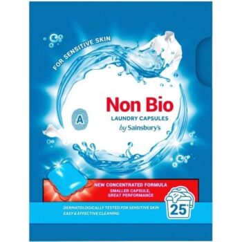 Sainsbury's Non Bio Laundry Capsules 25 Washes