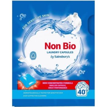 Sainsbury's Non Bio Laundry Capsules 40 Washes