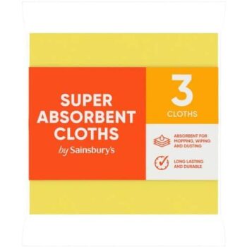 Sainsbury's Super Absorbent Cloths (3)
