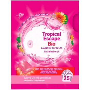 Sainsbury's Tropical Escape Bio Laundry Capsules 25 Washes