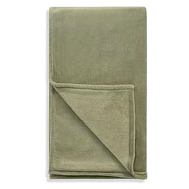 Sainsburys's Home Sage Fleece throw 125x150