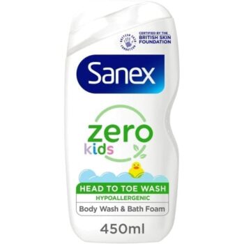 Sanex Zero% Kids Head to Toe Body Wash - (450ml)