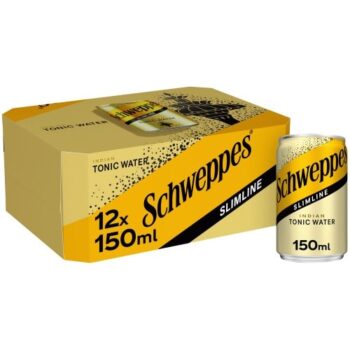 Schweppes Slimline Tonic Water Mini Cans (12 x 150ml)