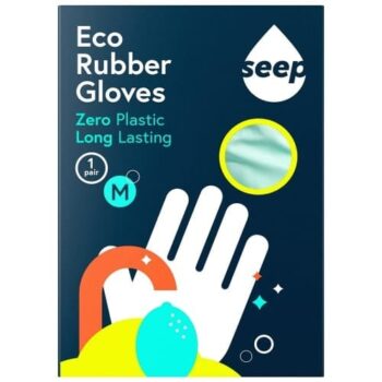 Seep Eco Rubber Gloves Medium Zero Plastic 1 Pair