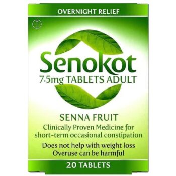 Senokot Tablets for Constipation Relief Adults GSL (20 x 7.5mg)