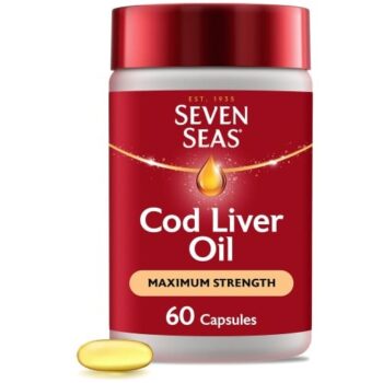 Seven Seas Cod Liver Oil Max Strength Omega-3 & Vitamin D 60 Capsules (60)