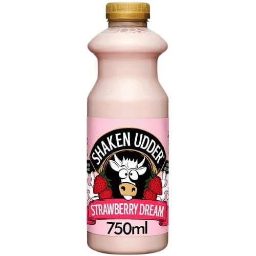 Shaken Udder Strawberries & Clotted Cream Milkshake (750ml)